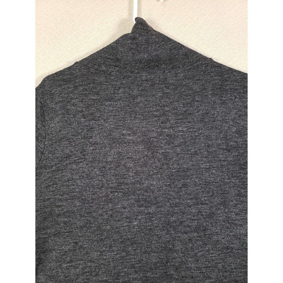 Leith Sweater Womens Large Long Sleeve Turtleneck Polyester Blend Gray Long Knit - Picture 12 of 14